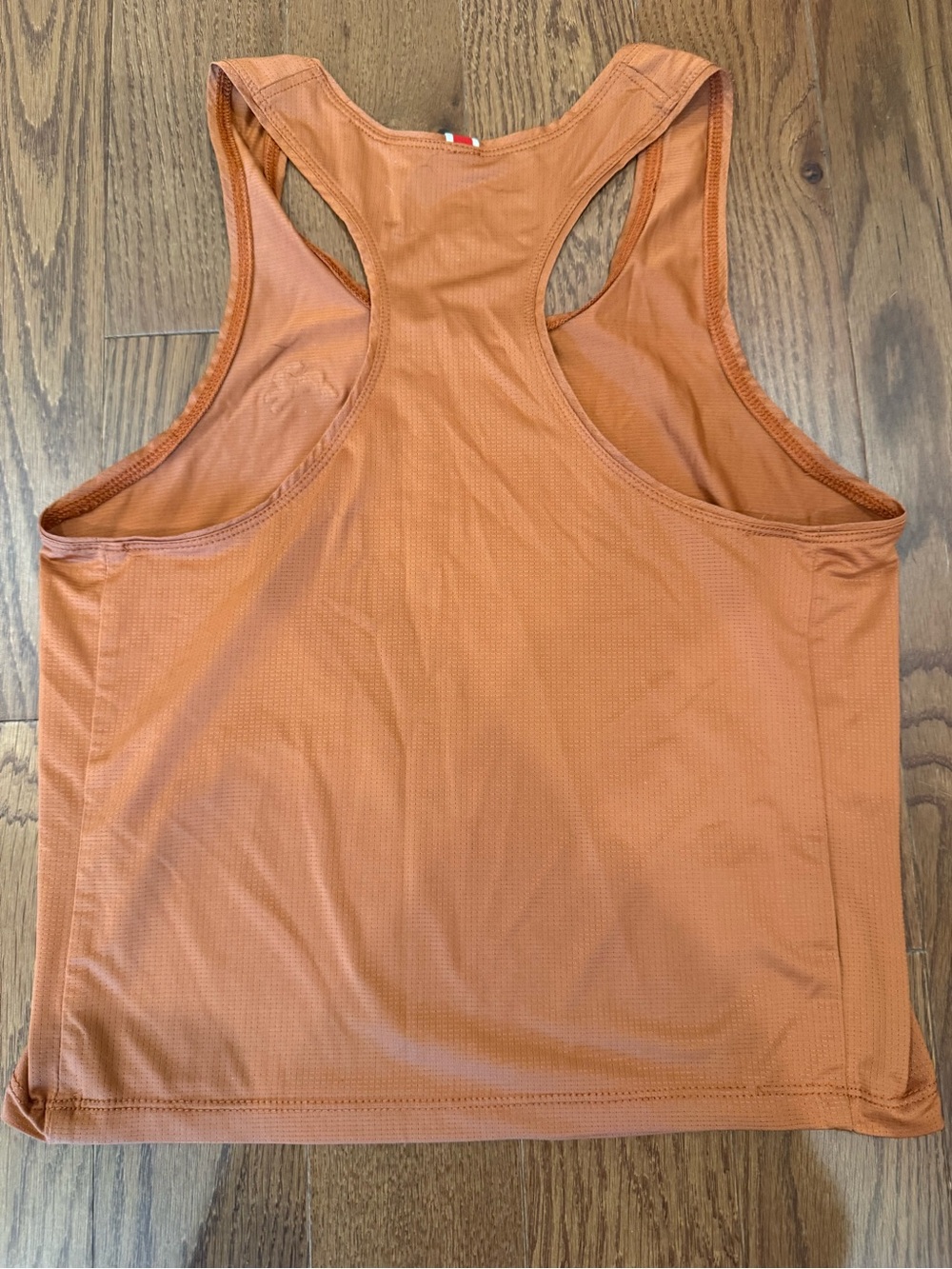 Tracksmith Orange Racerback Tank Top - Picture 2 of 3